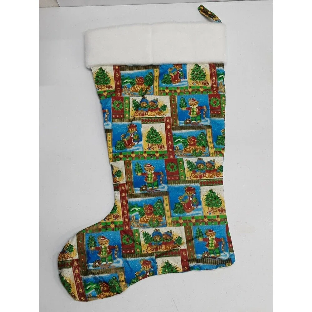 Handmade Christmas Stocking Teddy bear Reindeer Crhistmas Tree Sled 22